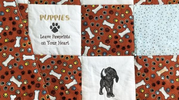 Puppies Soft Flannel Blanket picture