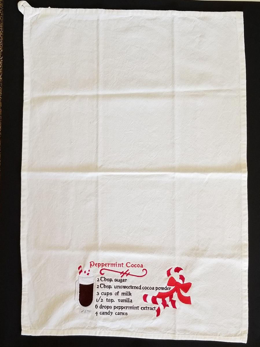 Peppermint Coca Recipe Towel picture