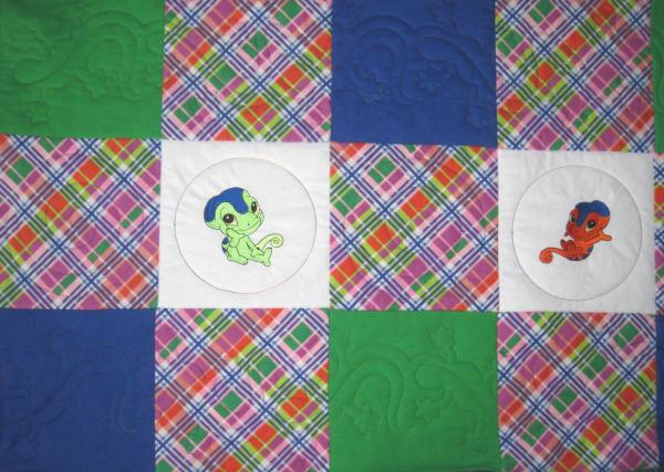 Baby Chameleons Soft Flannel Blanket picture