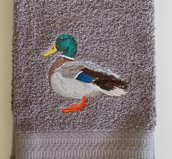 Mallard Embroidered Hand Towel picture