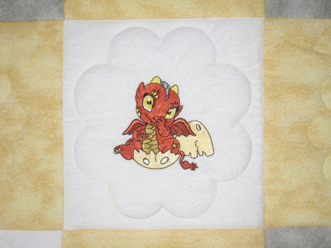 Boy or Girl Baby Hatching Dragons Soft Flannel Blanket picture