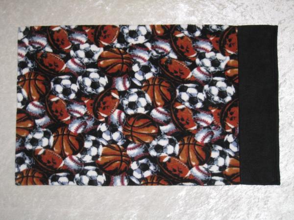 Sports Balls Adult Size Fleece Pillowcase