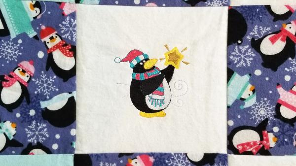 Winter Penguins Soft Flannel Blanket picture