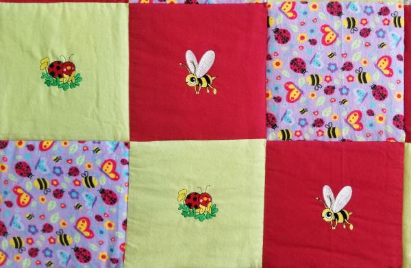 BEES and LADYBUGS Soft Flannel Blanket picture