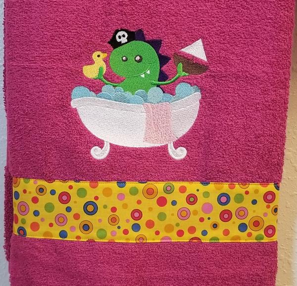 Embroidered MONSTER Bath Towels picture