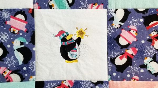 Winter Penguins Soft Flannel Blanket picture