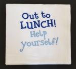 Out to Lunch! Help Yourself Large Flour Sack Towels