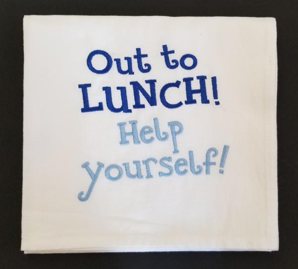 Out to Lunch! Help Yourself Large Flour Sack Towels picture
