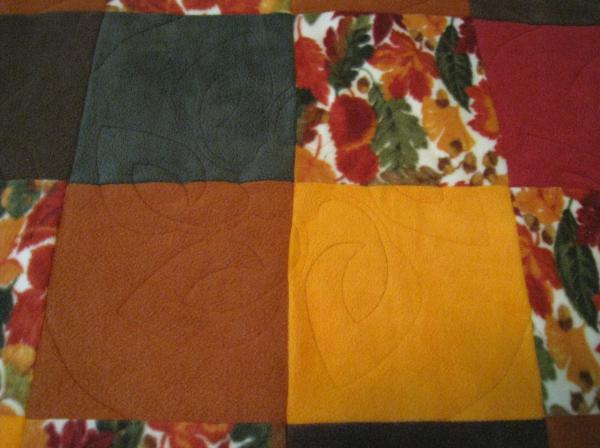 BEAUTIFUL AUTUMN QUILTED Fleece Blanket Soft Blanket for Twin or Full Bed picture