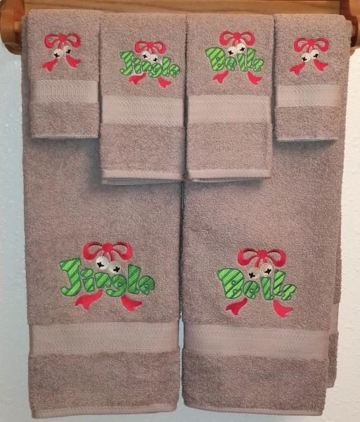 Christmas Jingle Bells Towel Sets