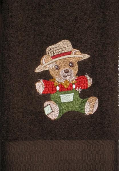 CUTE SCARECROW Teddy Bear Bath and Hand Towel Set picture