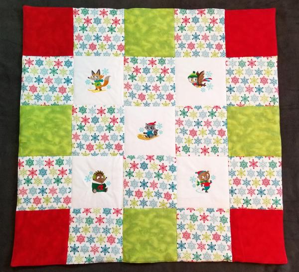 Winter Animals Soft Flannel Blanket picture