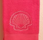 Seashell Embossed Bath Towel