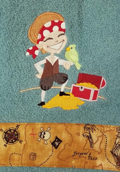 Pirate Bath Towel - Fun Pirate Towels - For All Treasure Seeking Pirates! picture