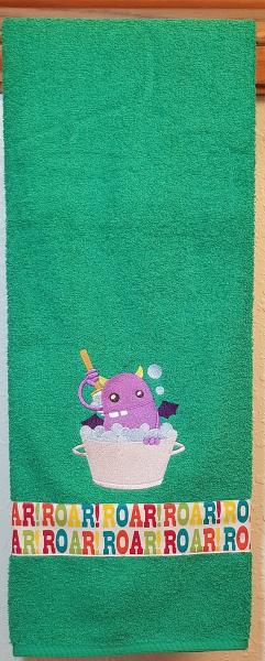 Embroidered MONSTER Bath Towels picture