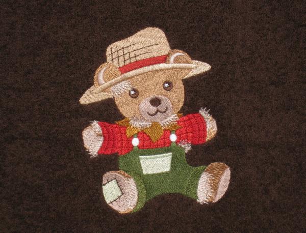 CUTE SCARECROW Teddy Bear Bath and Hand Towel Set picture