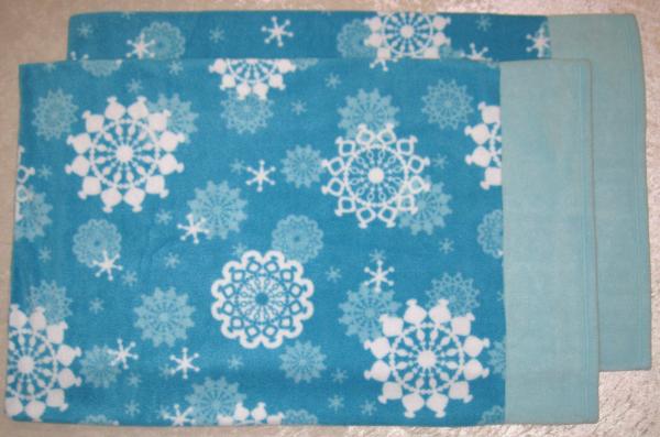 SNOWFLAKES Adult Size Fleece Pillowcase picture