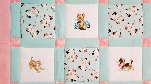 Kittens and Cats Soft Flannel Blanket picture