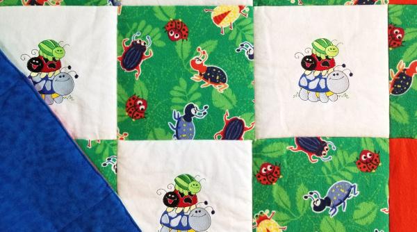 BEETLES and LADYBUGS Soft Flannel Blanket picture