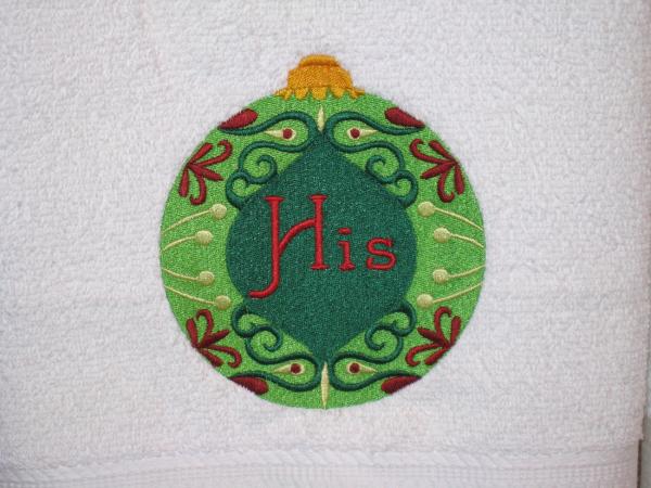 Christmas Ornament Towels picture