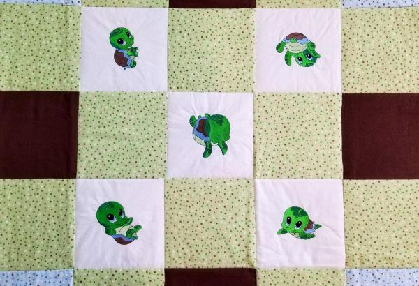 Baby Turtles Soft Flannel Blanket picture