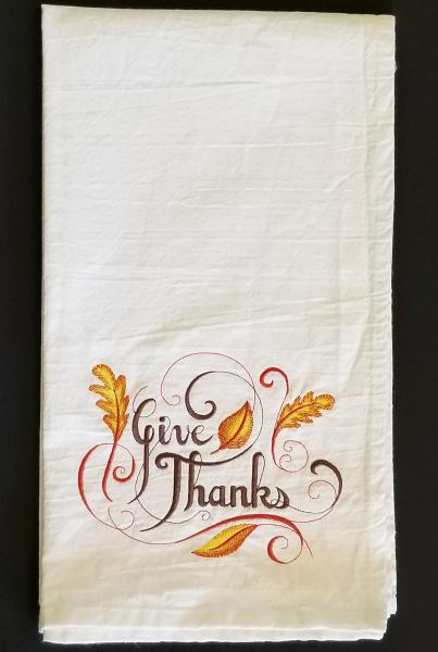 Give Thanks Extra Large Flour Sack Towels picture