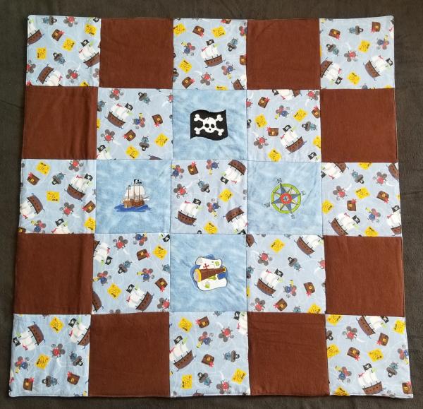 Pirate Theme Soft Flannel Blanket picture