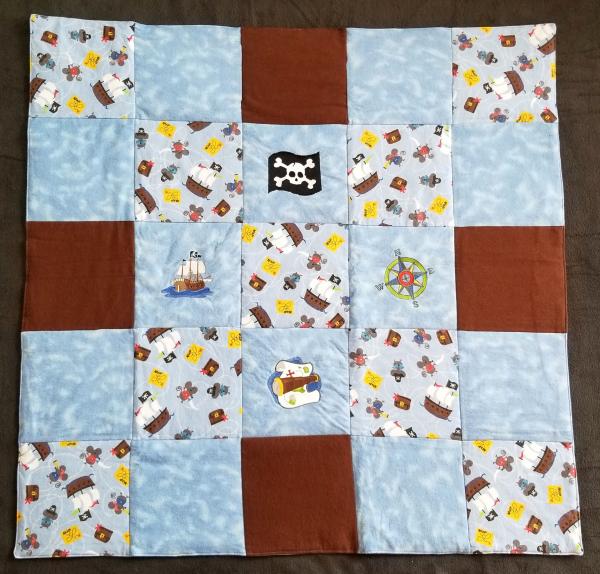 Pirate Theme Soft Flannel Blanket picture