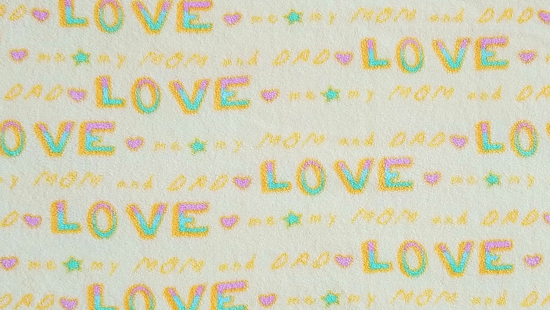 Love my Mom and Dad Print Fleece Quilt Soft Two Layer Fleece Blanket picture
