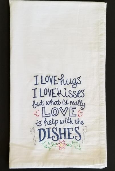 Help with Dishes Extra Large Flour Sack Towels picture