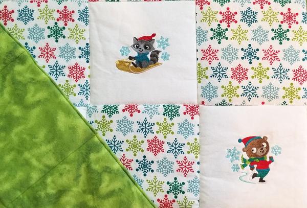 Winter Animals Soft Flannel Blanket picture