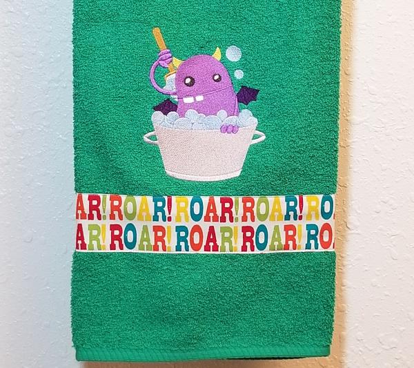 Embroidered MONSTER Bath Towels picture