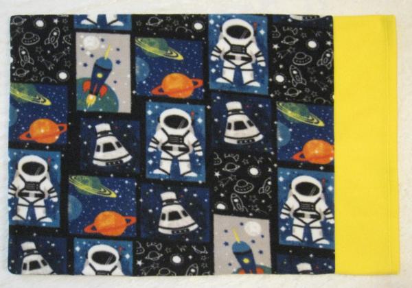 Space Ship and Planets Standard Size Fleece Pillowcase picture