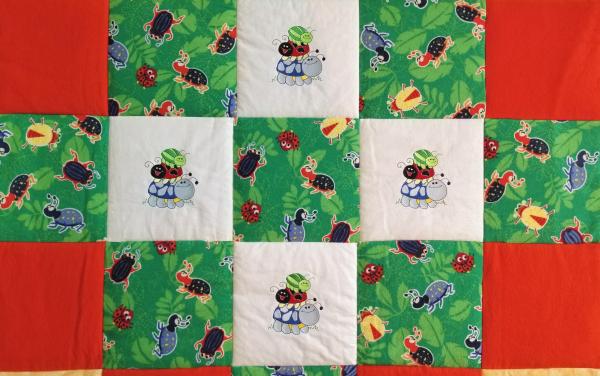 BEETLES and LADYBUGS Soft Flannel Blanket picture