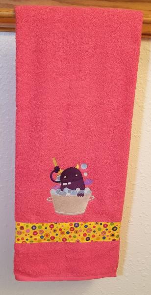 Embroidered MONSTER Bath Towels picture