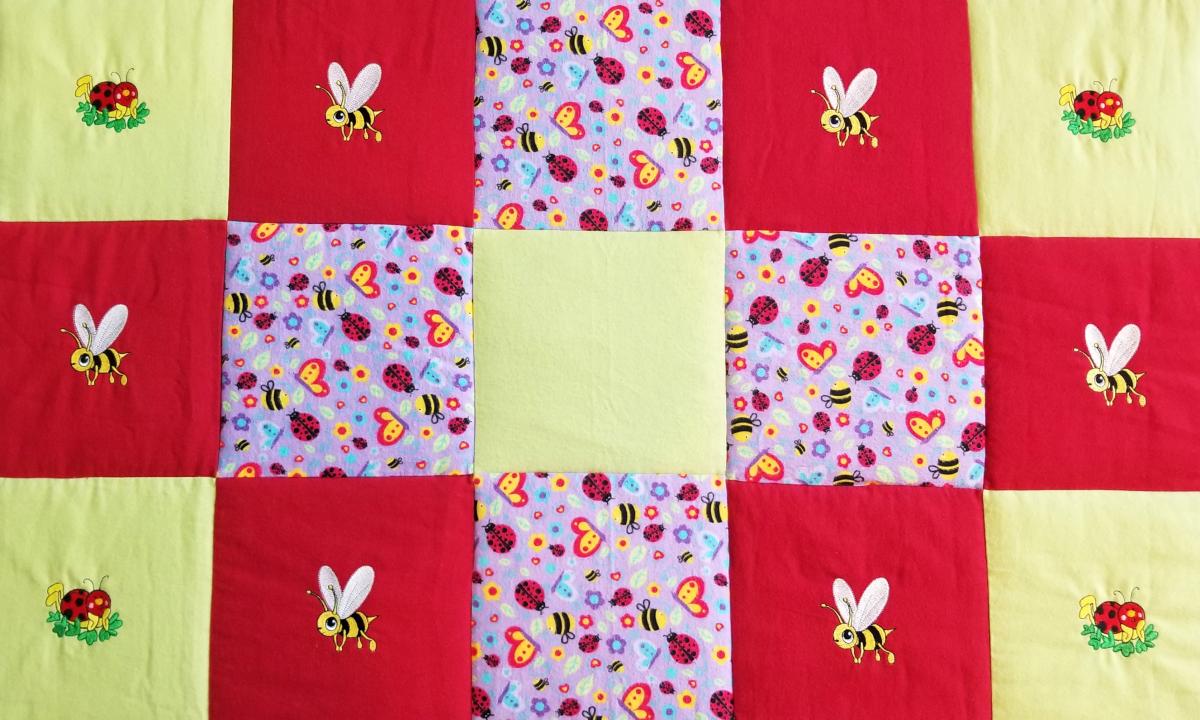 BEES and LADYBUGS Soft Flannel Blanket picture