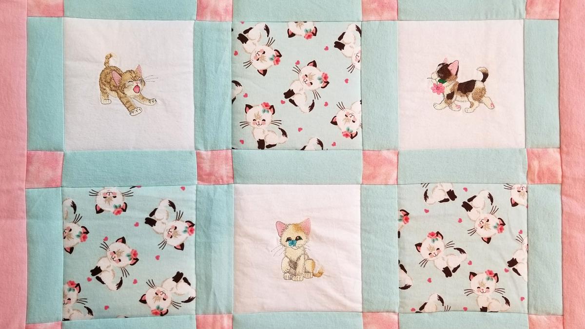 Kittens and Cats Soft Flannel Blanket picture