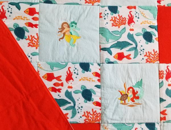 Mermaids Soft Flannel Blanket picture