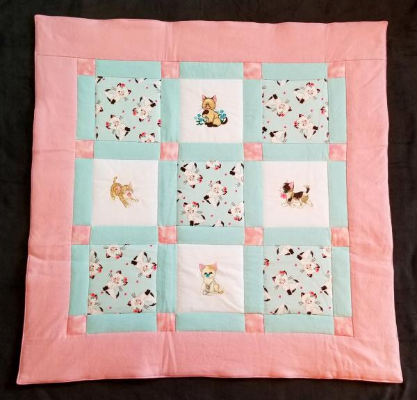 Kittens and Cats Soft Flannel Blanket picture