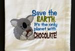 Save the Earth.... Saying Extra Large Flour Sack Towels