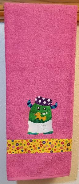 Embroidered MONSTER Bath Towels picture