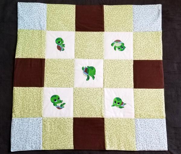 Baby Turtles Soft Flannel Blanket picture