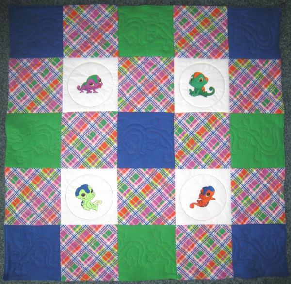 Baby Chameleons Soft Flannel Blanket picture