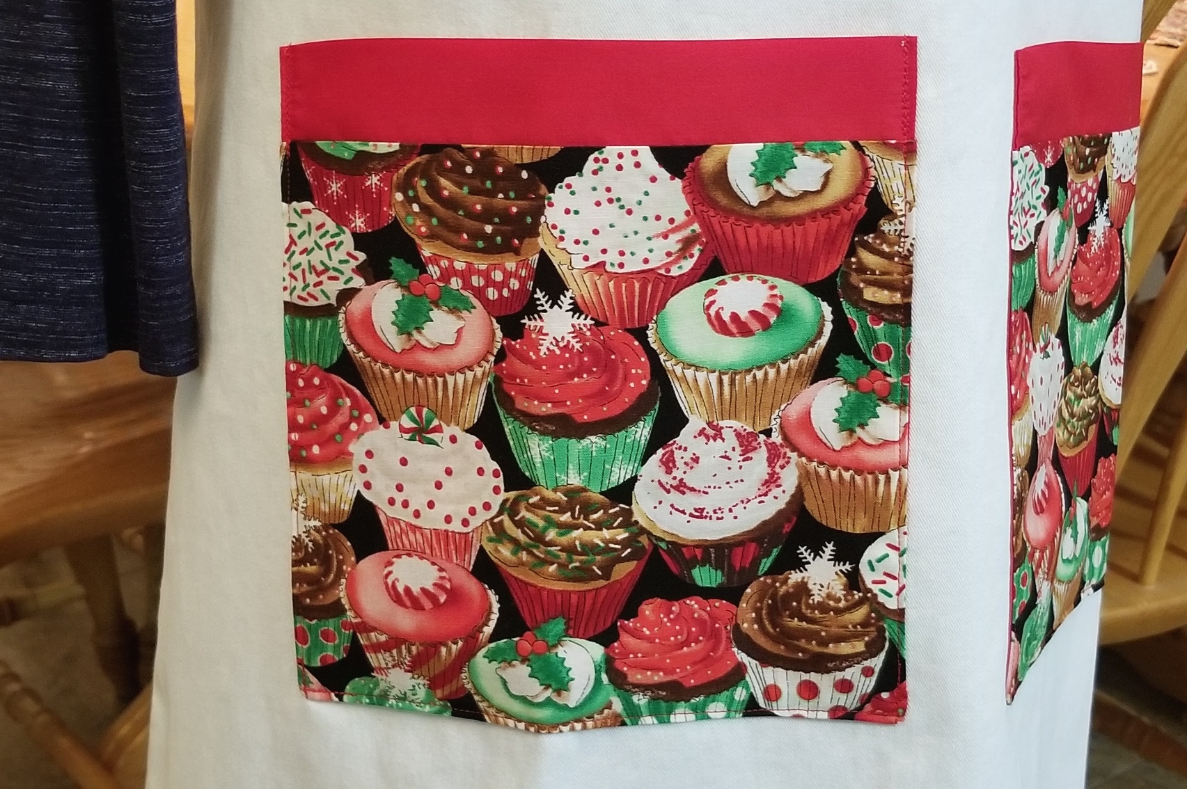 Christmas Elf Embroidered Adult Apron Great Gift! picture