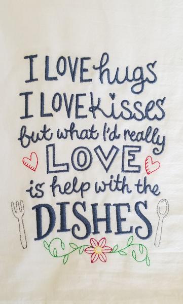 Help with Dishes Extra Large Flour Sack Towels picture