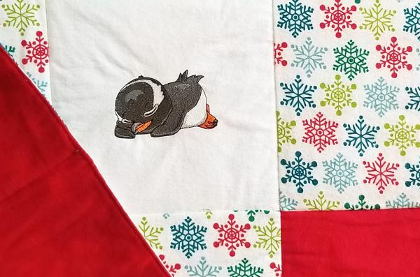 Baby Penguins Soft Flannel Blanket picture