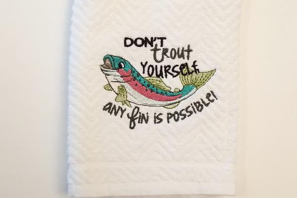 Fish Sayings Towels and Towel Sets picture