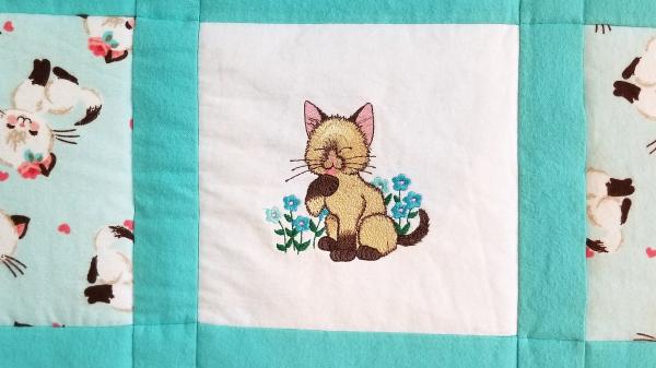 Kittens and Cats Soft Flannel Blanket picture