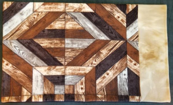 Wood Theme Adult Size Fleece Pillowcase