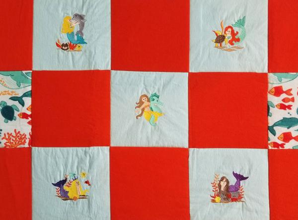 Mermaids Soft Flannel Blanket picture